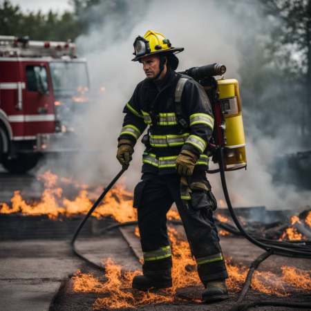 Firefighter in Barrhead undergoes training in handling EV fires